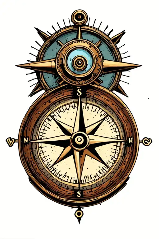 Steampunk Compass Rose