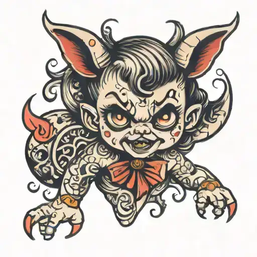 Baby Demon Cute Girl