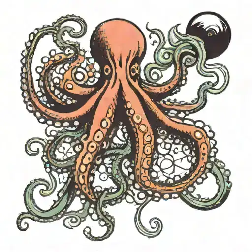 Octopus And Jellyfish