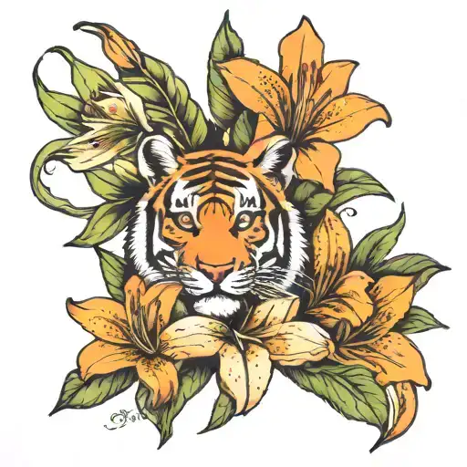 Only God Can Judge Me With Tiger Lillies Blooming