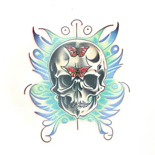 Butterfly Skull
