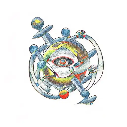 Oxitocyne Molecule With Date Of 7Th February 2020 And Feature Of Child Face