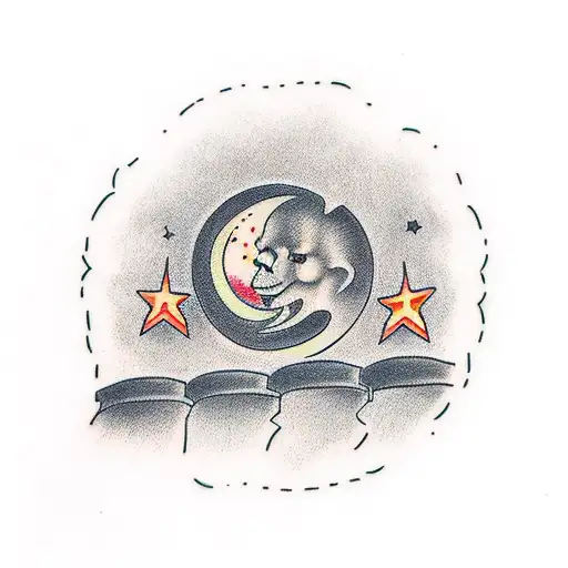 Guy Walking Up Stairs To The Moon