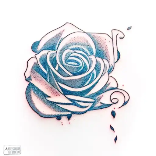 A Delicate Rose Sprouting From A Coffee Mug