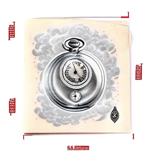 Pocket Watch That's Smoking With Roman Numbers In The Smoke