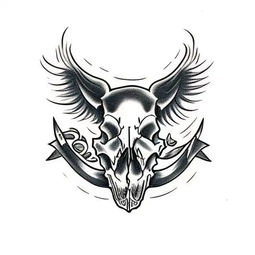 Hog Skull With Florets