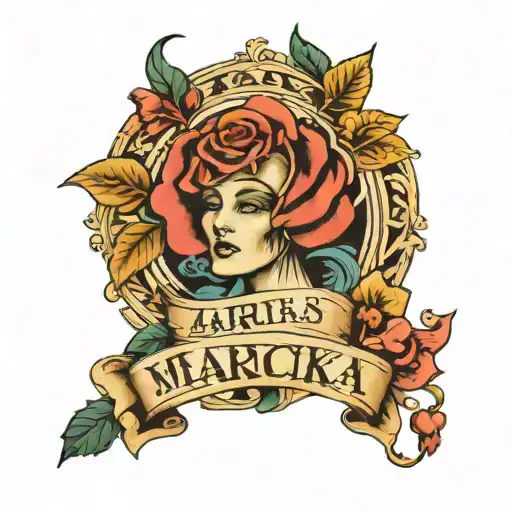 A Word Or An Ornament With Marichka's Name In It
