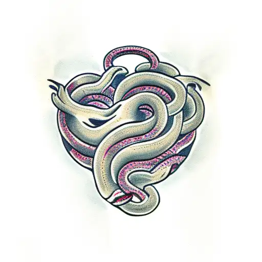Heart With Snake