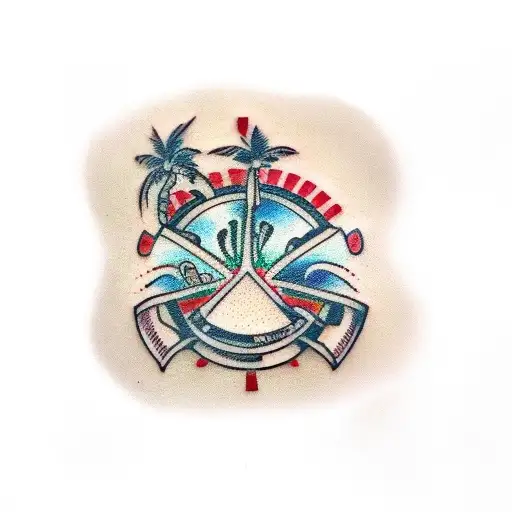 Lucky Dice And Palm Tree