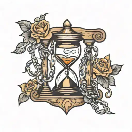 Hourglass Held Together By Chains