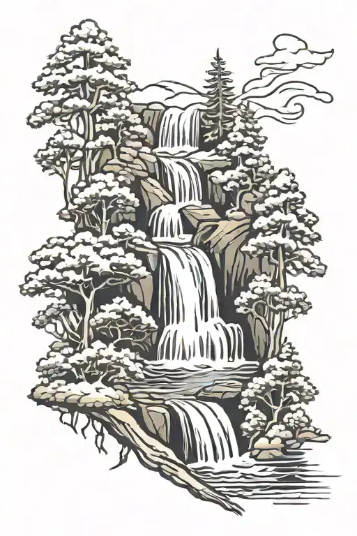 Waterfall Forest