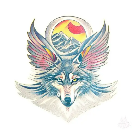 Wolf With Egal Wings