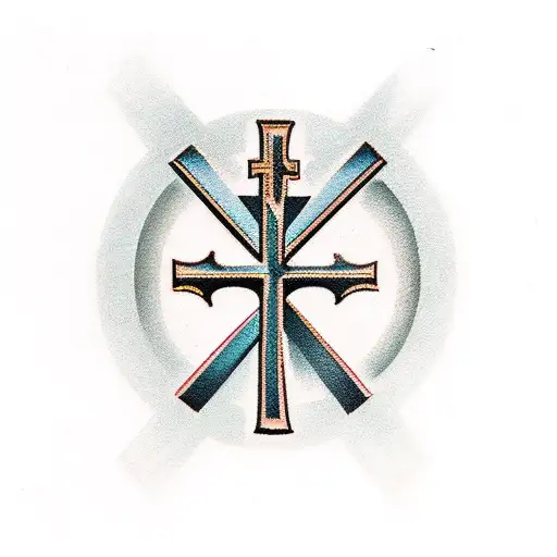 Christian Cross Made From Nails