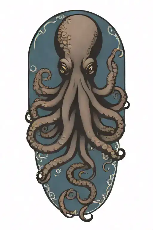 Octopus With Tentacles Wrapped Loosely