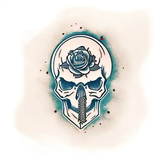 Skull With Scythe