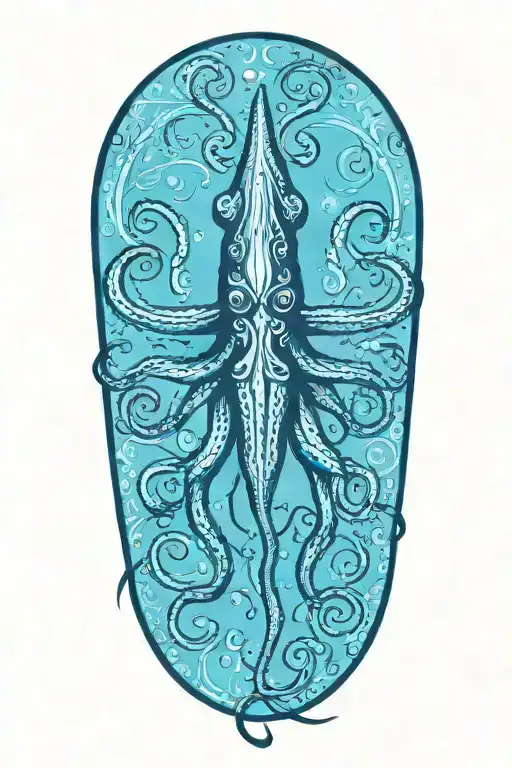 Sailor Jerry Style Squid