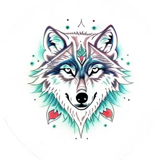 Incorporate The Image Of A Wolf Into A Mandala Design