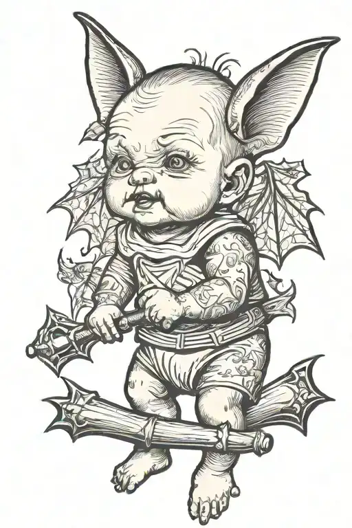 Baby With A Bat