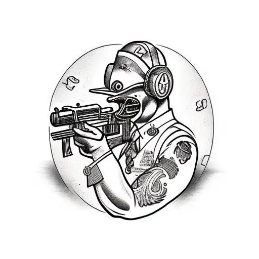 Chicken With A Machine Gun