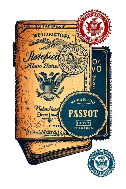 Travel Stamps Passport Stamps