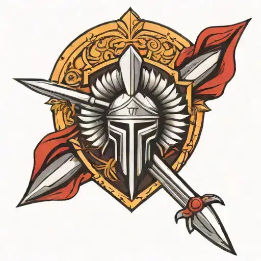 Spartan Shield And Sword