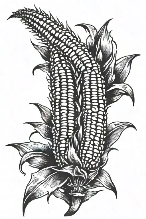 Black And White Corn