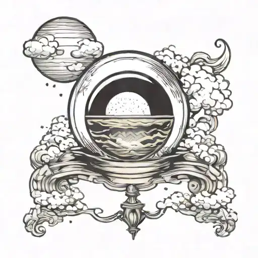 Crystal Ball With Clouds Inside And Song Lyrics Thnks Fr Th Mmrs