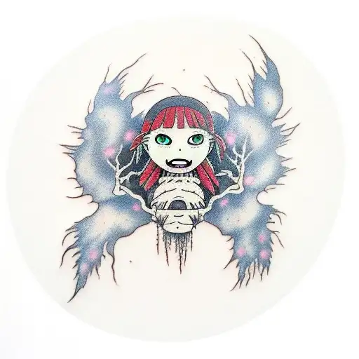 Spirited Away Soot Spirit And Tree Spirit In Lightning