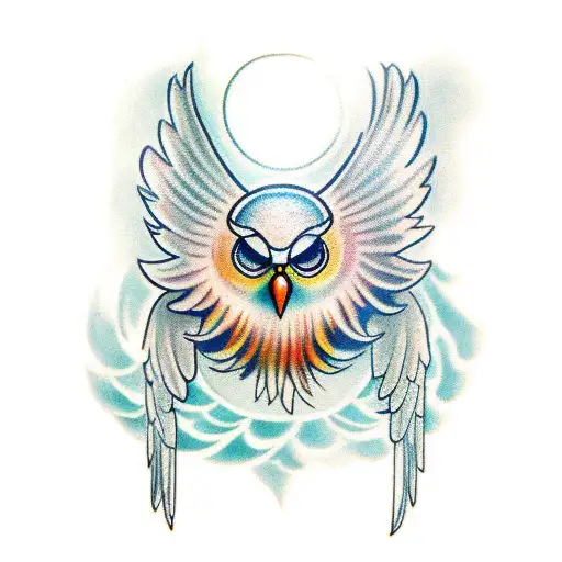 The Cherubim 6 Winged Owl Angel