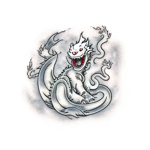 Spirited Away Dragon And Soot Spirit And Tree Spirit