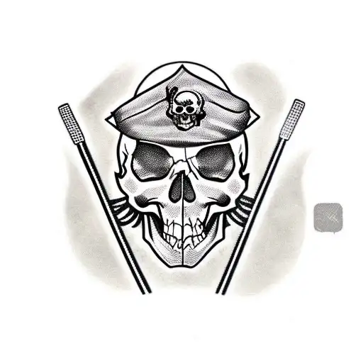 Skull And Crossbones And Microphones