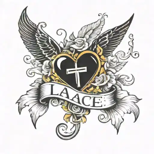 Black Lacee Words With Broken Heart