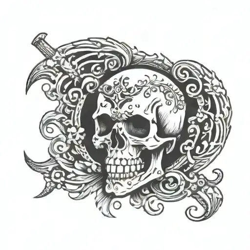 Skull Logo That Says I Dont Exist Ink