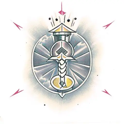 Thor Hammer With Orchid