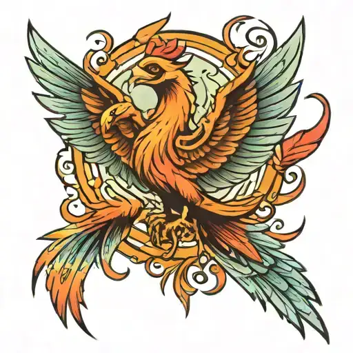 Phoenix Rising From The Ashes