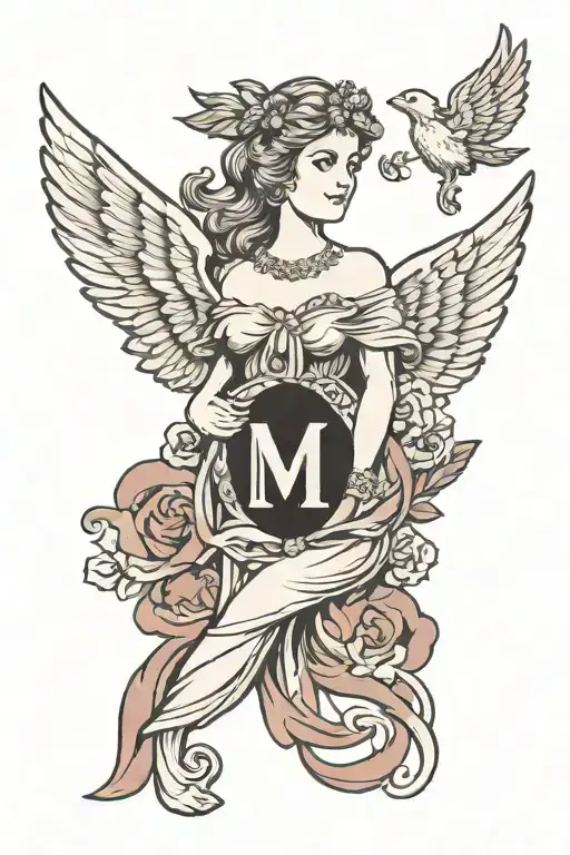 Marianne Symbol Of France With Wings