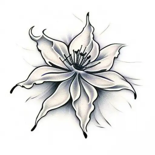 Incorporate A Spider Lily Flower Into The Cancer Zodiac Sign