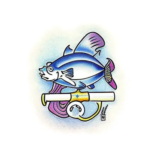 A Fish With A Pipe Dressed As A Sailor