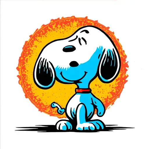 Snoopy As A Metal Head