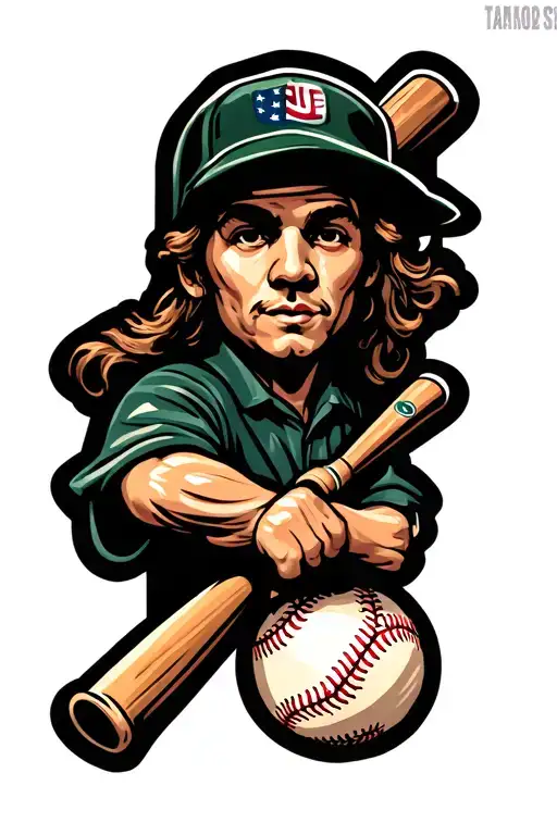 Baseball Bat Perched