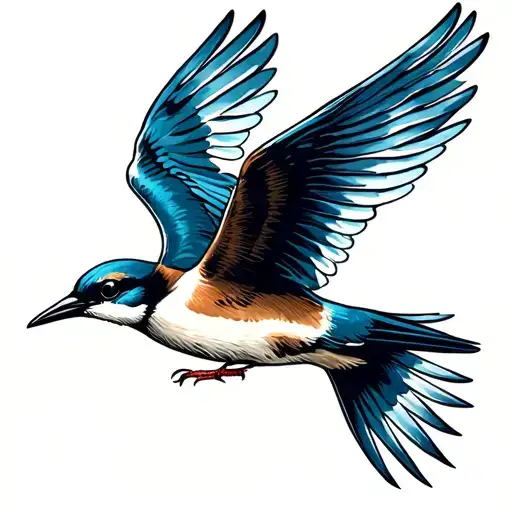 Swallow Bird Flying