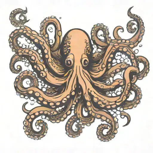 Octopus Swimming Gracefully