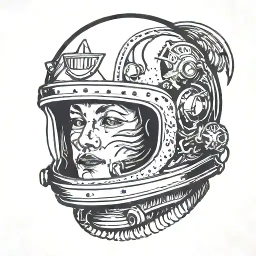 Face On Space Helmet