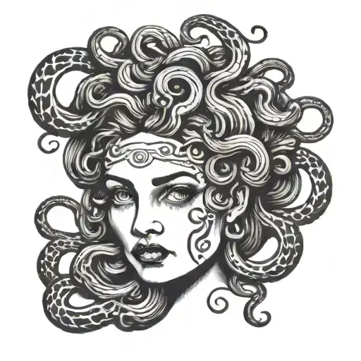 Medusa Holding The Head