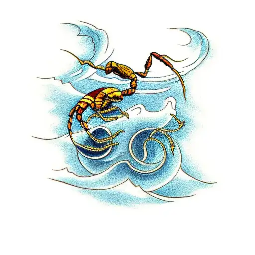 Scorpion And Waves