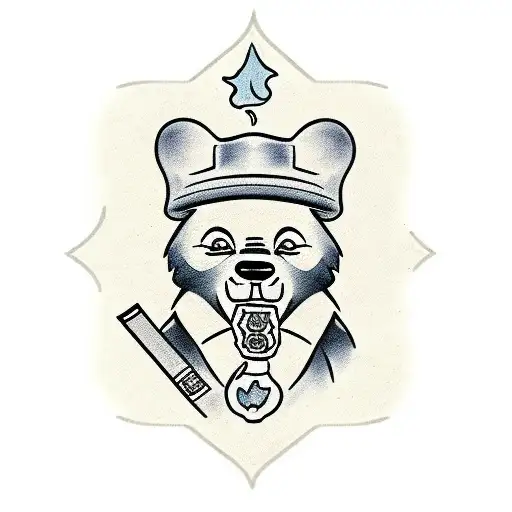 Smokey The Bear Smoking A Joint