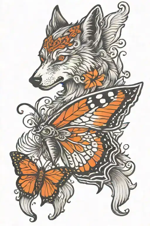 Wolf Butterfly Wings