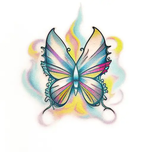 Abstract Butterfly Smoke