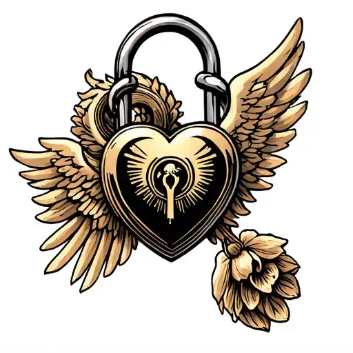 Mom Mercy Strength Heart Shaped Lock
