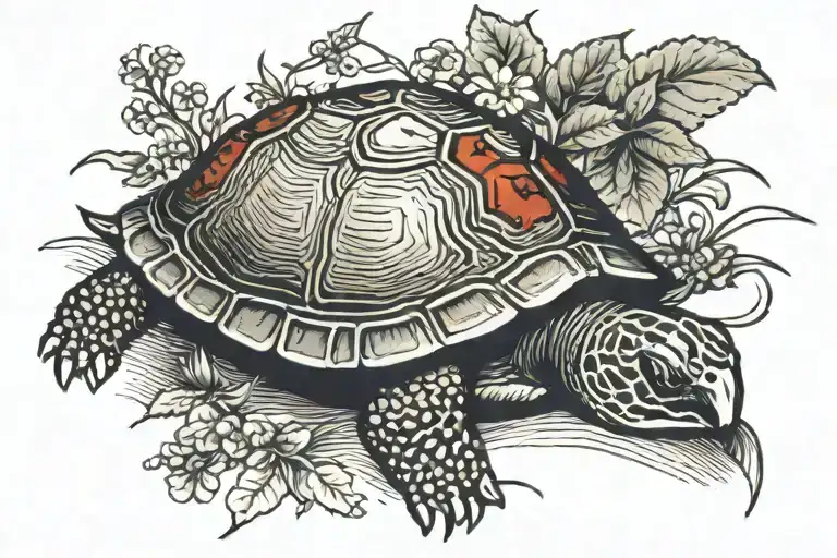 Turtle And Ladybird Resting